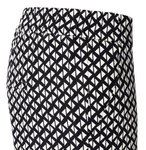 Image de Tall Pantalon Femmes MAC Chiara Wide Leg Longueur 36 Inch, vanille noir