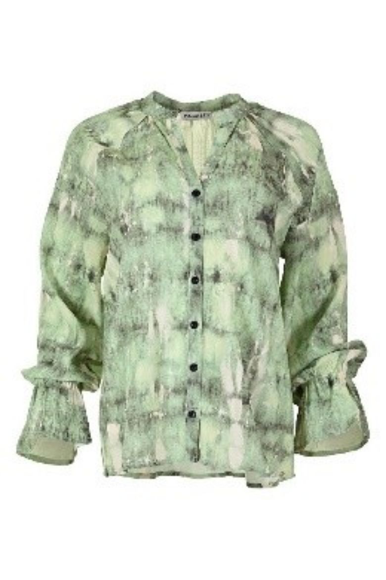 Image de Tall Femme Blouse Imprimé Extra Long, vert aquatique