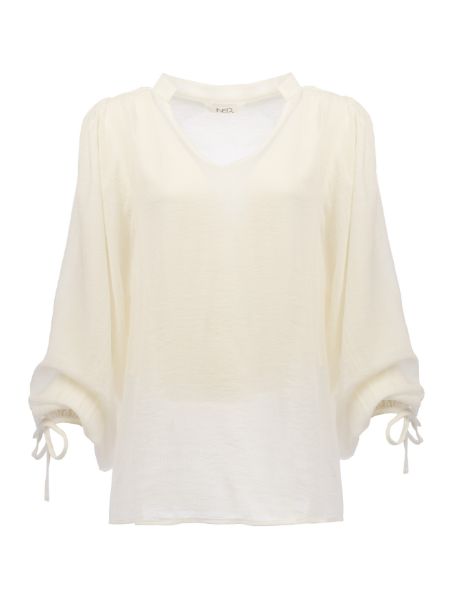 Zeige Details für Tall Damen Blusen Top Extra Lang, ecru Bild von Tall Damen Blusen Top Extra Lang, ecru