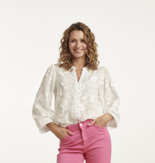 Image de Tall Blouse Broderies, blanc