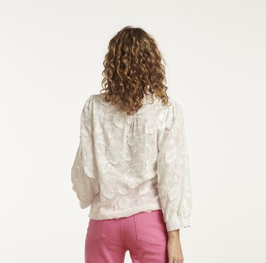 Image de Tall Blouse Broderies, blanc