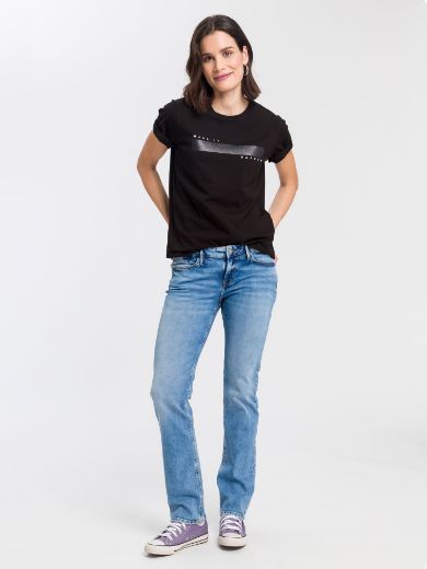 Picture of Tall Women Jeans Rose Straight Leg L36 Inch, mid blue
