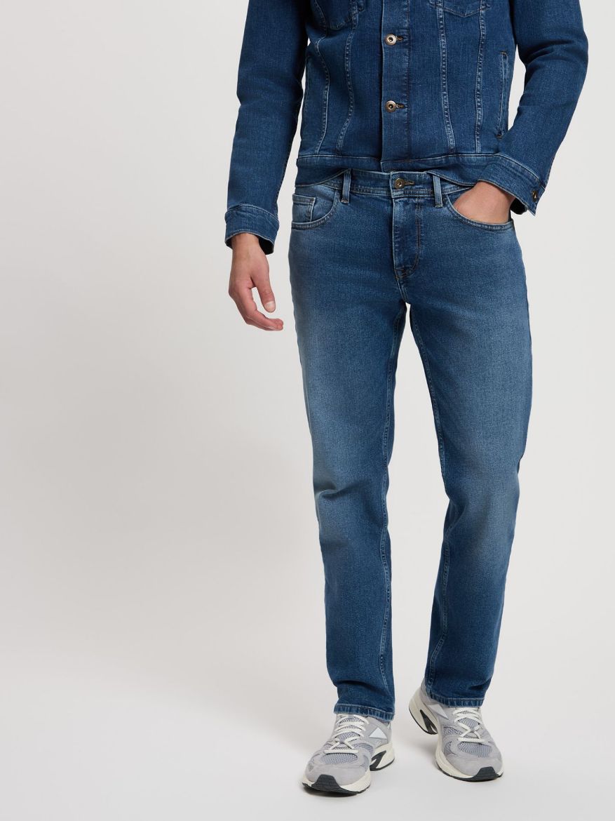 Image de Tall Jeans Hommes Antonio Relaxed Fit Longueur 36 & 38 Pouces, bleu foncé
