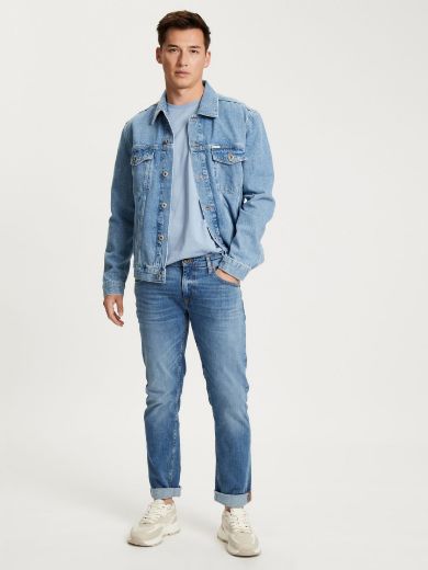 Picture of Tall Men Jeans Damien Slim Fit L36 & L38 Inch, light mid blue