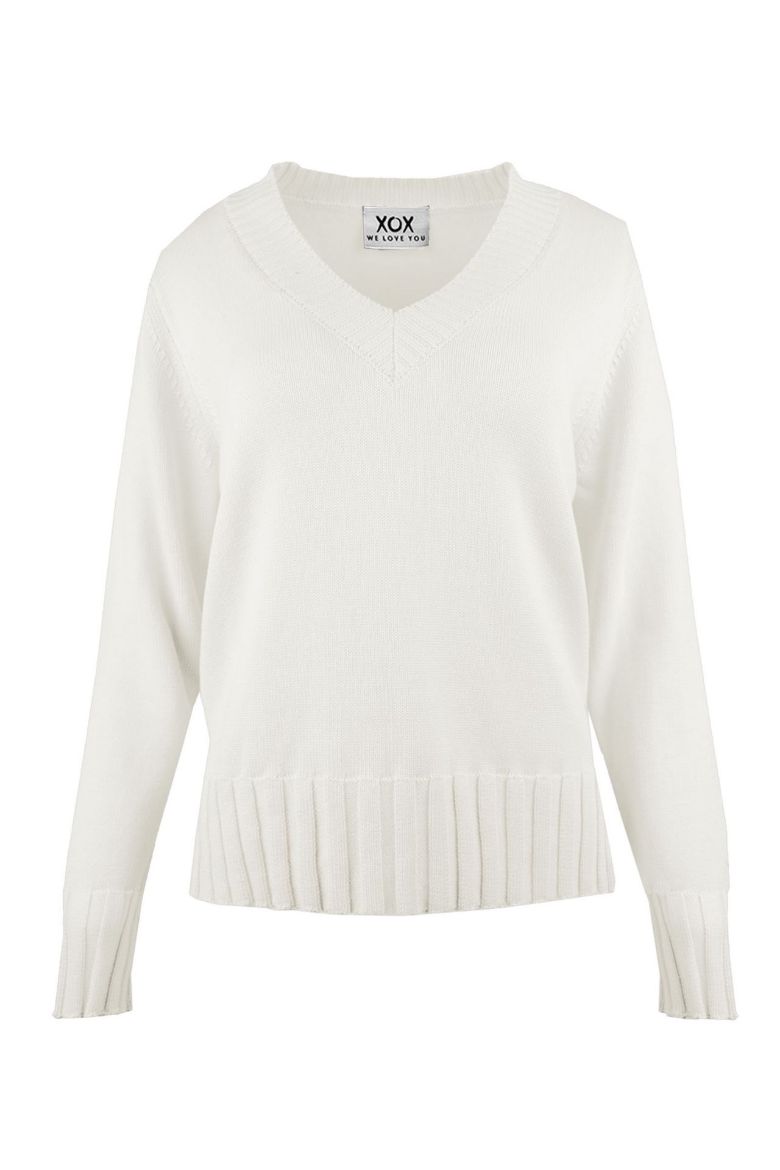 Picture of Tall Ladies Fine Knit Jumper V-neck