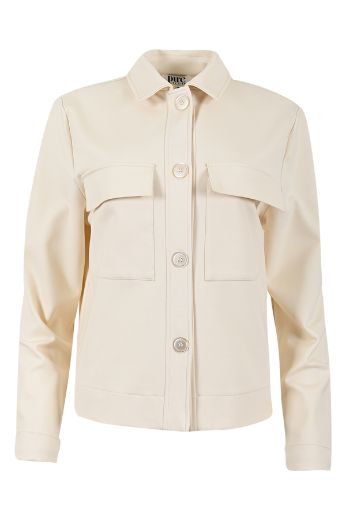 Picture of Tall Ladies Jacket Buttoned, offwhite