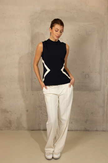 Bild von Tall Ärmelloses Top Extra Lang, dark blue