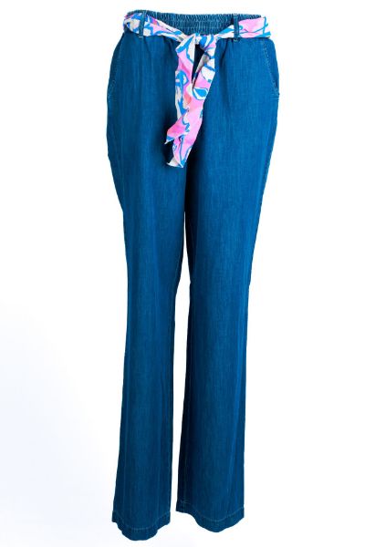 Agrandir l'image de Tall Femmes Pantalon Large Léger Bahia L38 Inch, bleu Image de Tall Femmes Pantalon Large Léger Bahia L38 Inch, bleu