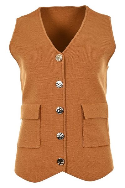 Show details for Women Knit Waistcoat Picture of Women Knit Waistcoat
