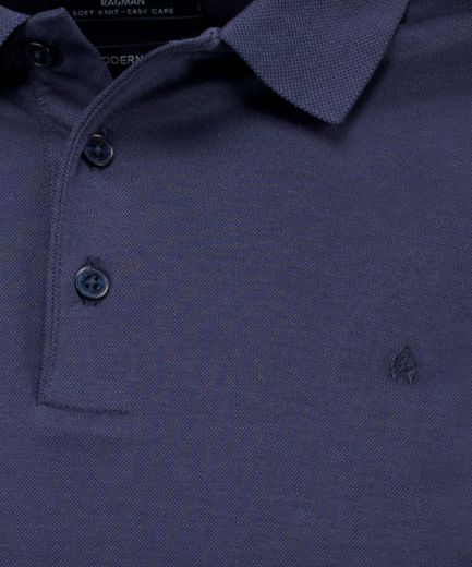 Bild von Tall Herren Softknit Langarm Poloshirt