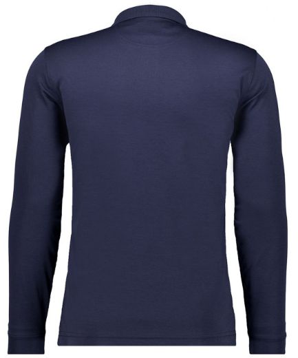Bild von Tall Herren Softknit Langarm Poloshirt