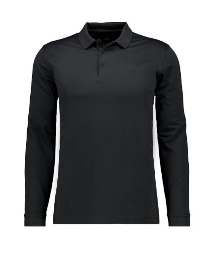 Bild von Tall Herren Softknit Langarm Poloshirt