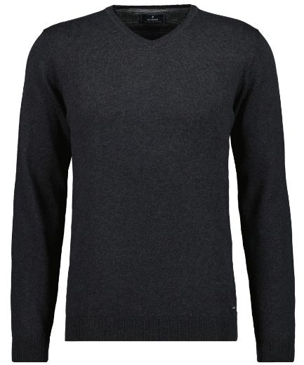 Bild von Tall Herren V-Ausschnitt Baumwoll-Kaschmir Pullover