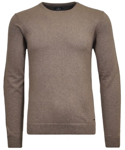 Bild von Tall Herren Rundhals Baumwoll-Kaschmir Pullover