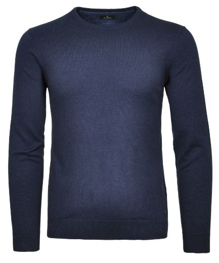 Bild von Tall Herren Rundhals Baumwoll-Kaschmir Pullover