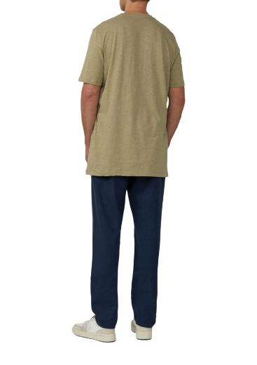 Image de T-shirt ras du cou pour homme de grande taille, vert olive