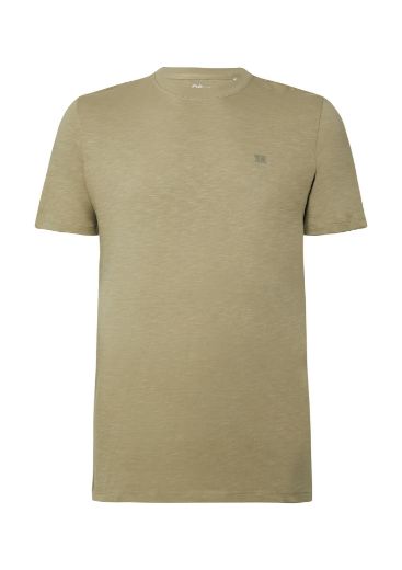 Image de T-shirt ras du cou pour homme de grande taille, vert olive