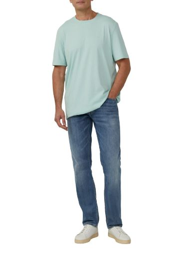 Image de T-shirt basique col rond pour homme de grande taille 100 % coton