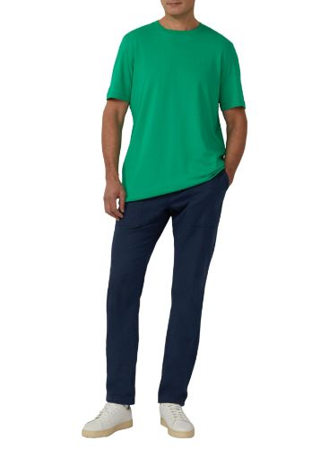 Image de T-shirt basique col rond pour homme de grande taille 100 % coton