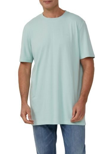 Image de T-shirt basique col rond pour homme de grande taille 100 % coton