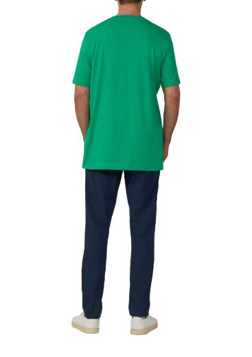 Image de T-shirt basique col rond pour homme de grande taille 100 % coton