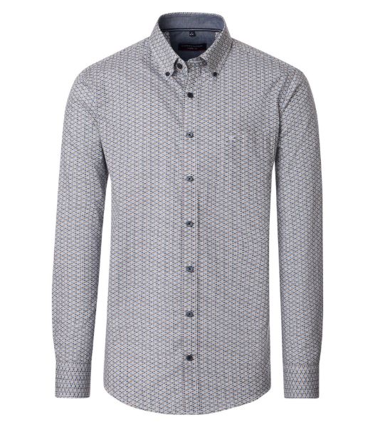 Show details for Tall Men's Shirt Casual Fit 72 cm Sleeve Length Minimalprint Green Blue Beige Picture of Tall Men's Shirt Casual Fit 72 cm Sleeve Length Minimalprint Green Blue Beige