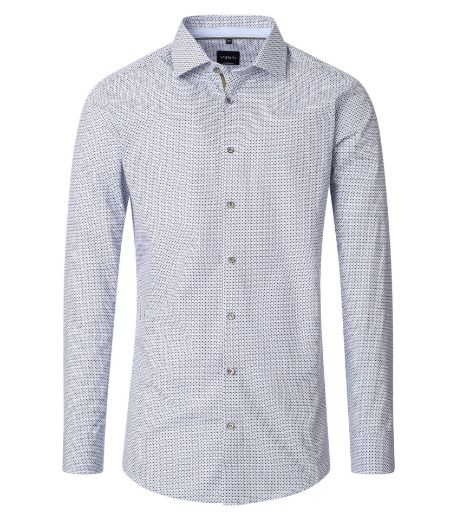Image de Tall Homme Chemise Modern Fit Longueur Manches 72 cm Imprimé Minimaliste Pois