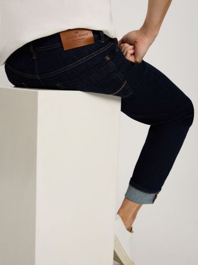 Picture of Tall Men Jeans Antonio Relaxed Fit L38 Inch, dark blue rinsed