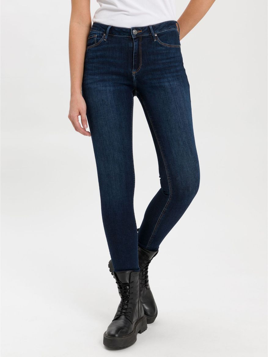 Picture of Tall Women Alan Skinny Fit Jeans L34 & L36 Inch, mid-blue
