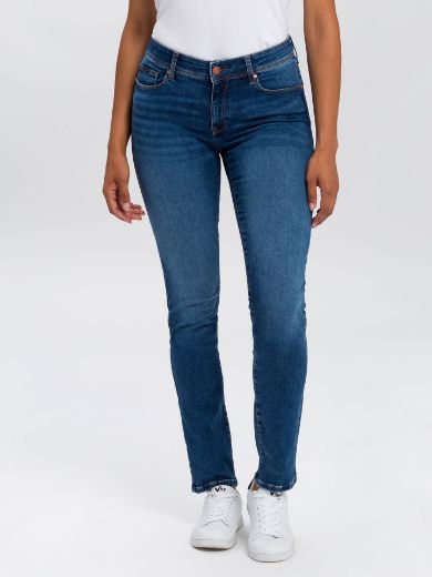 Bild von Cross Jeans Anya Organic Cotton Slim Fit L36 Inch, dark mid blue