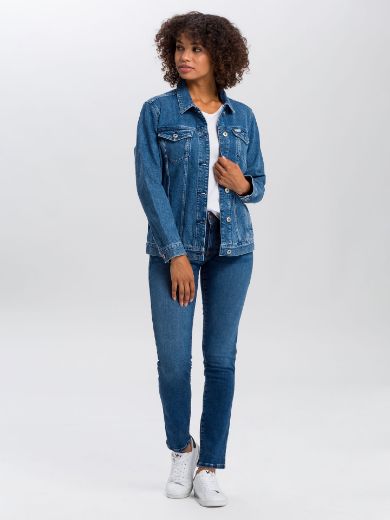 Bild von Cross Jeans Anya Organic Cotton Slim Fit L36 Inch, dark mid blue