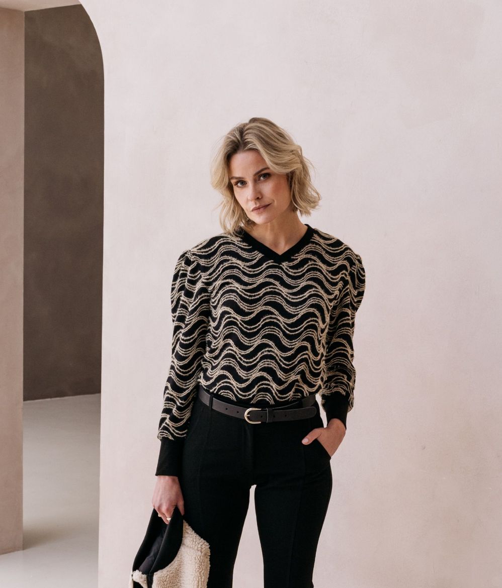 Image de Tall Femme Pull Maille Prace