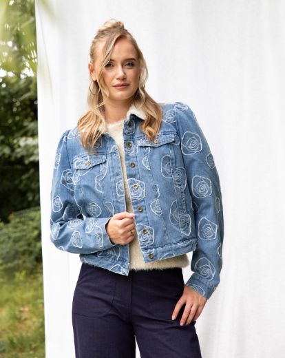 Image de Tall Femme Veste Nina Denim Jacquard