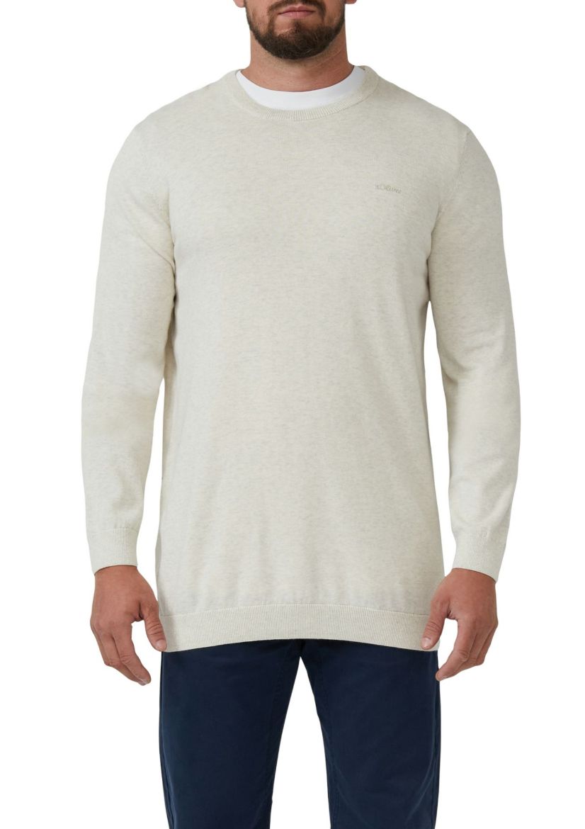 Image de s.Oliver Tall Homme Pull Maille Col Rond