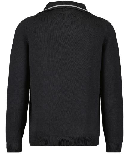Picture of Tall Men Troyer Knit Jumper, asphalt