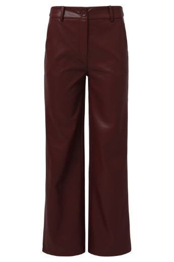 Bild von Tall Damen Faux Leather Hosen