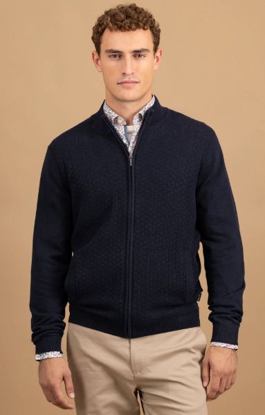 Agrandir l'image de Tall Homme Cardigan Maille Col Montant Image de Tall Homme Cardigan Maille Col Montant
