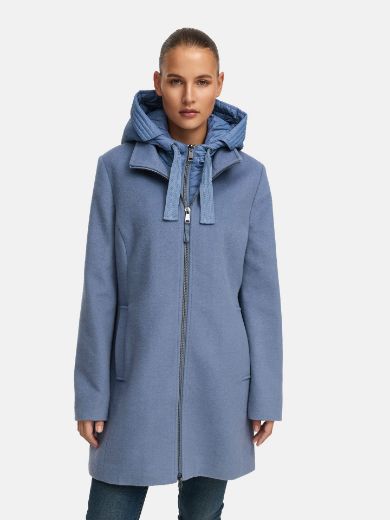 Picture of Tall Women Wool Jacket Vest Effect Extra Long