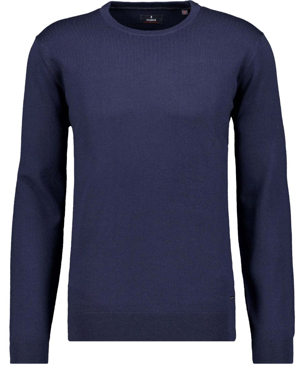 Picture of Tall Men Fine Knit Merino Wool Round Neck Jumper