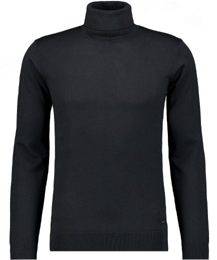 Bild von Tall Herren Merino-Strickpullover Rollkragen