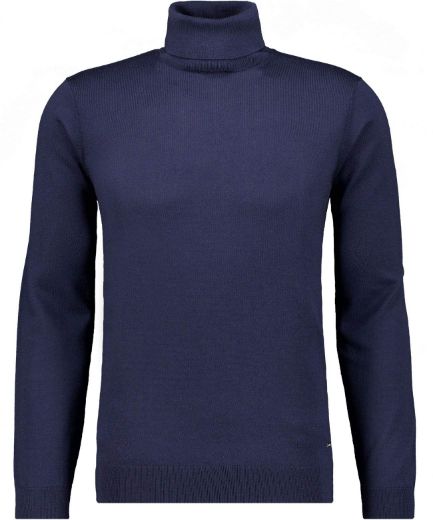 Bild von Tall Herren Merino-Strickpullover Rollkragen