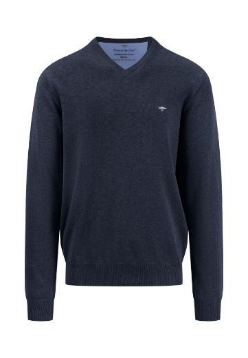 Bild von Tall Herren Feinstrickpullover V-Ausschnitt