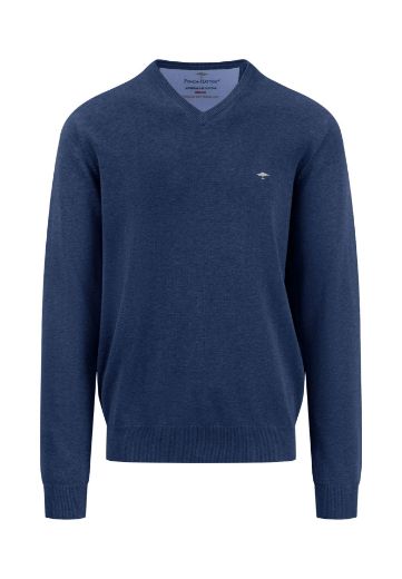 Bild von Tall Herren Feinstrickpullover V-Ausschnitt