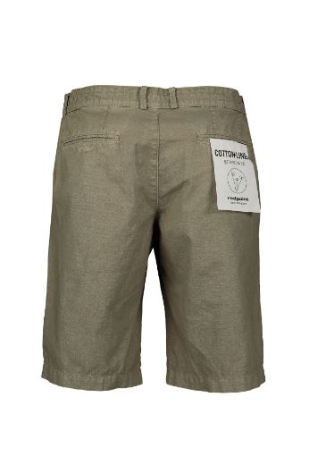 Bild von Tall Herren Leinen Baumwoll Bermuda Shorts Whitby