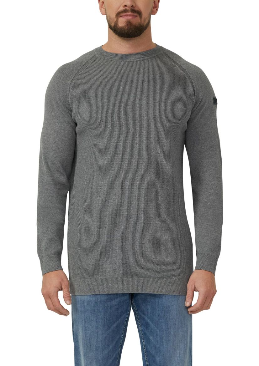 Bild von Tall Herren Strickpullover Raglan Extra Lang
