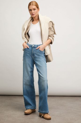 Picture of Tall Women Jeans Judy Wide Leg L36 Inch, pacific blue