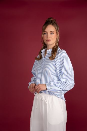 Image de Tall Femme Blouse Lexie Rayures Seersucker Extra Longue