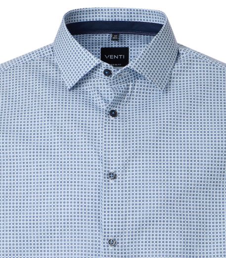 Image de Tall Hommes Chemise Modern Fit Manches 72 cm, imprimé minimaliste rouge bleu