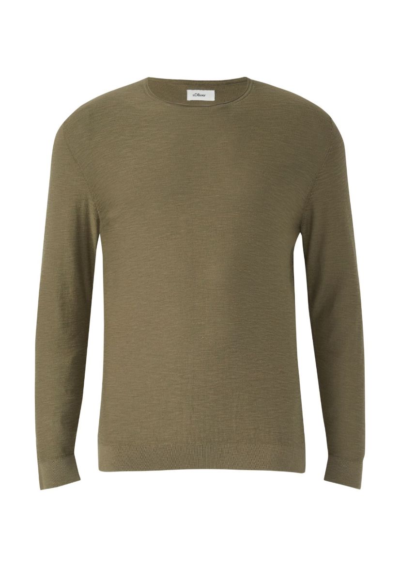 Bild von Tall Herren Strickpullover Rundhals Extra Lang