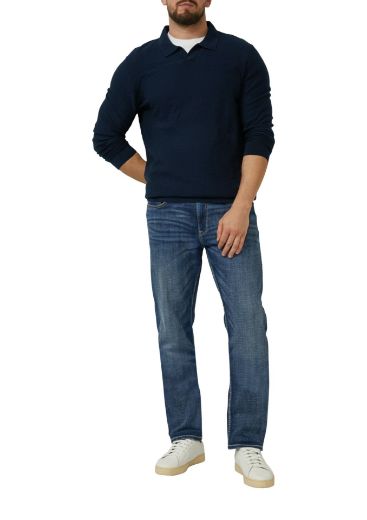 Image de Tall Hommes Pull Maille Col Polo Extra Long